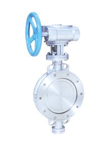 D373-10C/16/25金(jin)屬硬密封蝸輪(lún)對夾蝶閥