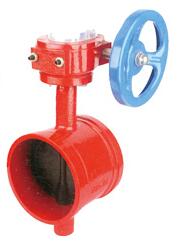 WBSX-16軟密(mì)封溝槽式信(xìn)号蝸輪蝶閥(fá)